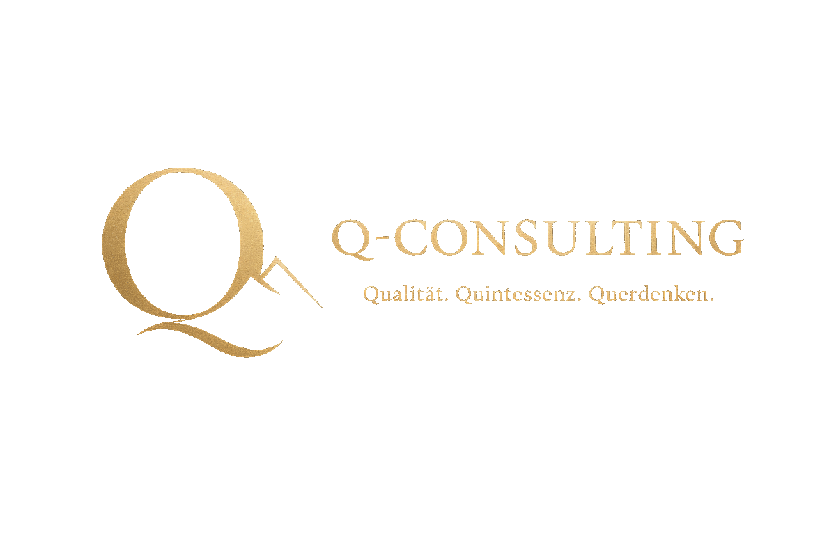 Q-Consulting Logo – Qualität. Quintessenz. Querdenken.
